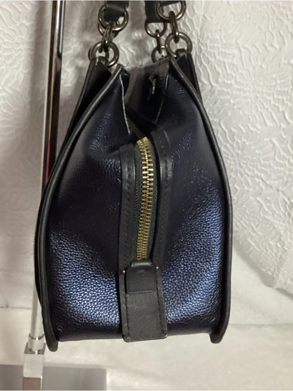 COACH Dreamer 36 Metallic Colorblock Leather Satchel Tote Bag #38842 - Picture 4 of 16
